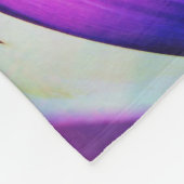 Lila Sonnenblume Swirl Fleece Decke (Ecke)