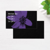 Lila Sonnenblumen Blume Art Business Card (Schreibtisch)