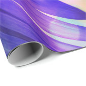 Lila Sonnenblumenspulpapier Geschenkpapier (Rolleneckpunkt)