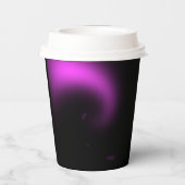 Lila Sonnenbrille Pappbecher (Rückseite)