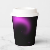 Lila Sonnenbrille Pappbecher (Vorderseite)