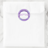 Lila Sonnencreme Runder Aufkleber (Tasche)