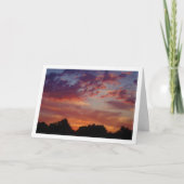 Lila Sonnenlandschaft Karte (Vorderseite)