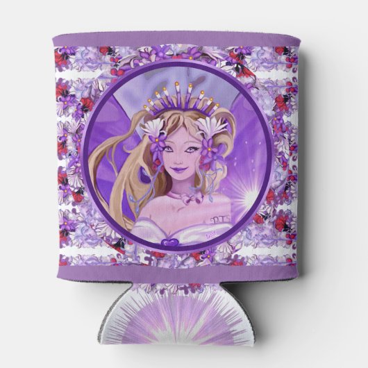 Lila Sonnenmärchen Dosenkühler (Rückseite)