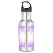 Lila Sonnenmärchen Edelstahlflasche (Rückseite)
