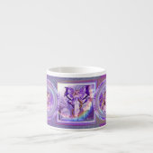 Lila Sonnenmärchen Espressotasse (Vorderseite)
