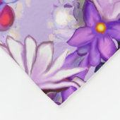 Lila Sonnenmärchen Fleecedecke (Ecke)