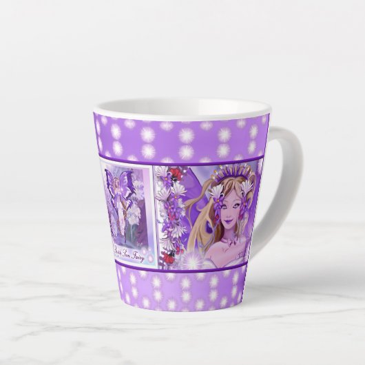 Lila Sonnenmärchen Milchtasse (Rechte Ecke)