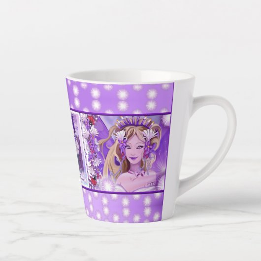 Lila Sonnenmärchen Milchtasse (Rechts)