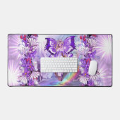 Lila Sonnenmärchen Schreibtischunterlage (Tastatur & Maus)