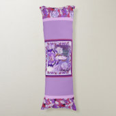 lila Sonnenmärchen Seitenschläferkissen (Vorderseite Vertikal)