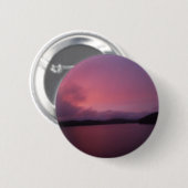 Lila Sonnenuntergang am Arrowhad-See Button (Vorne & Hinten)
