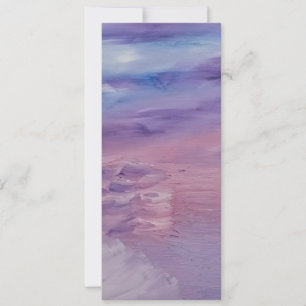Lila Sonnenuntergang Blau Rosa Farbige Abstrakte K Einladung