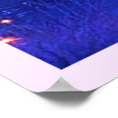 Lila Sonnenuntergang Landschaft Kunst Poster (Ecke)