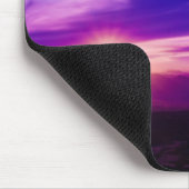 Lila Sonnenuntergang Mousepad (Ecke)