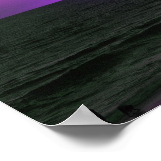 lila Sonnenuntergang Poster (Ecke)