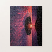 Lila Sonnenuntergang Puzzle (Vertikal)