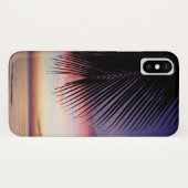 Lila Sonnenuntergang-Strand-tropische Case-Mate iPhone Hülle (Rückseite (Horizontal))