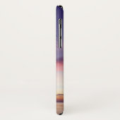 Lila Sonnenuntergang-Strand-tropische Case-Mate iPhone Hülle (Hinten/Links)