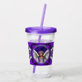 Lila Soul Acryltrinkbecher (Rückseite)