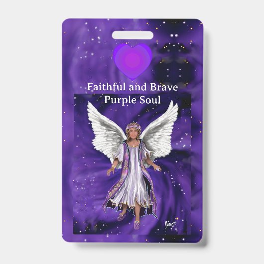 lila Soul Ausweis (Vorderseite)