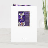 Lila Soul-Blindkarte Dankeskarte (Rückseite)