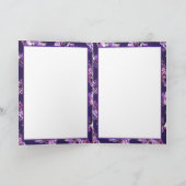 Lila Soul-Blindkarte Dankeskarte (Innenseite)