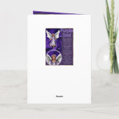 Lila Soul-Blindkarte Dankeskarte (Rückseite)