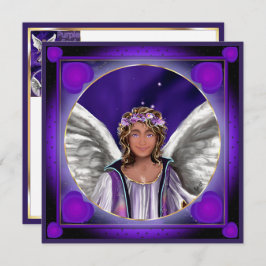 Lila Soul-Blindkarte Feiertagskarte