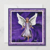 Lila Soul-Blindkarte Feiertagskarte (Vorderseite)