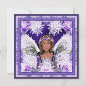 Lila Soul-Blindkarte Feiertagskarte (Vorderseite)