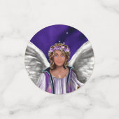 Lila Soul Confetti Konfetti (Klein Vorderseite)