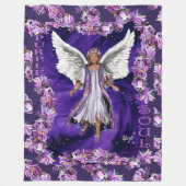 Lila Soul Fleece Blanket (Vorderseite)