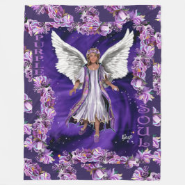 Lila Soul Fleece Blanket