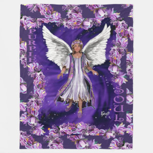 Lila Soul Fleece Blanket