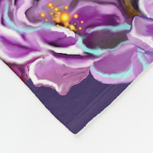 Lila Soul Fleece Blanket (Ecke)