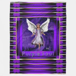 Lila Soul Fleece Blanket
