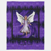 Lila Soul Fleece Blanket (Vorderseite)