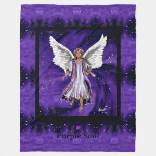Lila Soul Fleece Blanket