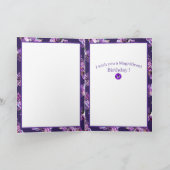 Lila Soul-Geburtstagskarte Dankeskarte (Innenseite)