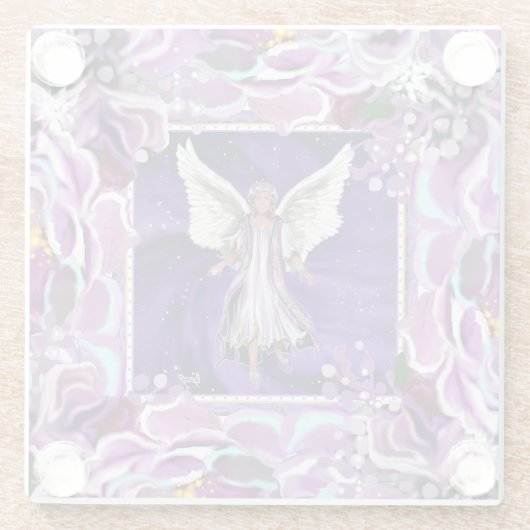 Lila Soul Glasuntersetzer (Rückseite)