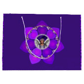 Lila Soul Große Geschenktasche Geschenktüte (Rückseite)