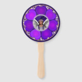 Lila Soul Hand Fan Fächer (Rückseite)