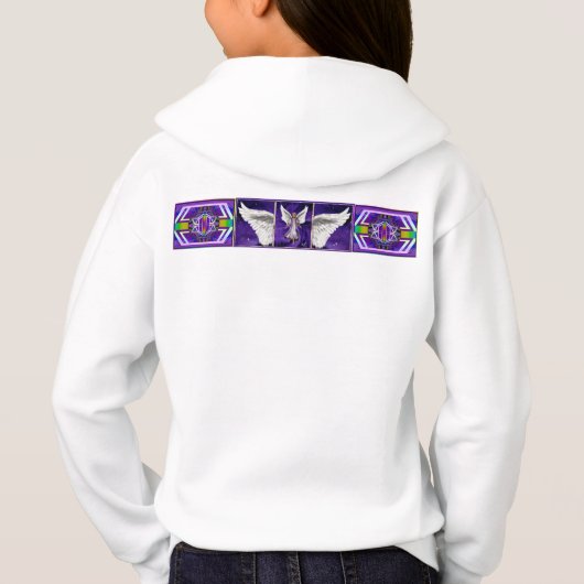 Lila Soul Hoodie (Rückseite)