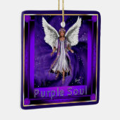 Lila Soul Keramik Ornament (Rechts)