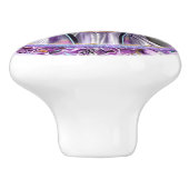 Lila Soul Keramikknauf (Seitenansicht)