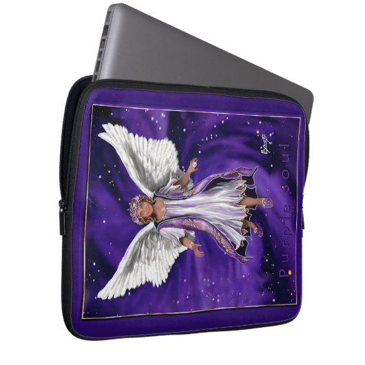 Lila Soul Laptopschutzhülle (Vorne Rechts)