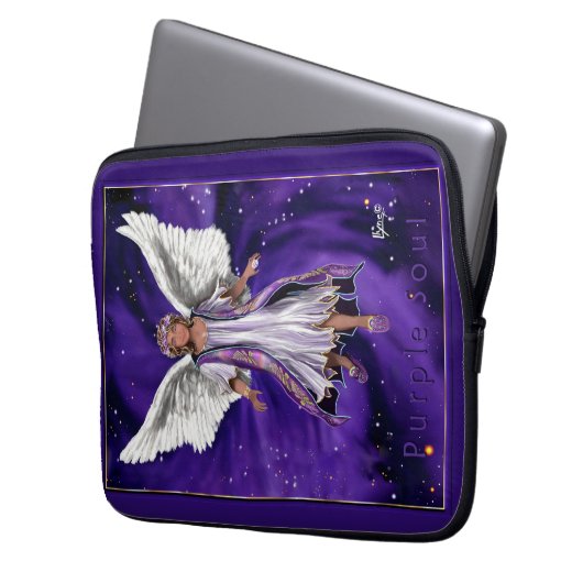 Lila Soul Laptopschutzhülle (Vorderseite Links)