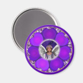 Lila Soul Magnet (Vorderseite/Rückseite)