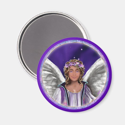 Lila Soul Magnet (Vorderseite/Rückseite)